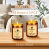 Fissiworx Vanilla Scented Candle Set 2 Pack, Candle for Home