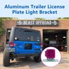 Trailer License Plate Holder Aluminum Heavy-Duty Bracket Holder Trailer License