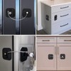 Refrigerator Lock with Key, Fridge Locks,Lock for Fridge Freezer, Cabinets