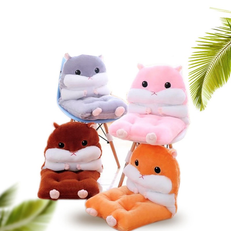 Hamster Seat Cushion Detachable Soft Plush Cute Chair Pillow Cushion