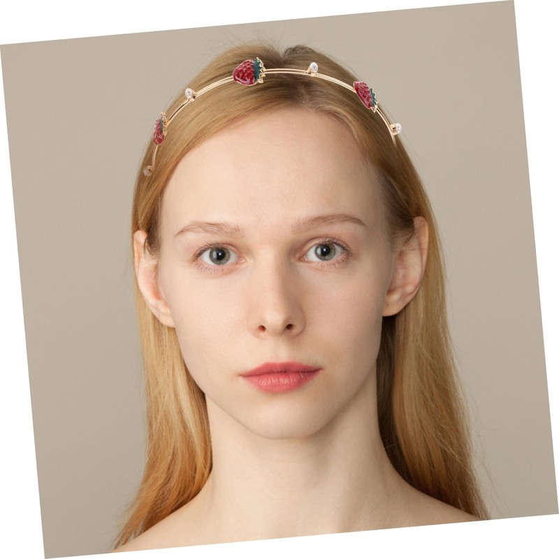 CRILSTYLEO 2 x Cherry Strawberry Headband Hair Accessories for Women