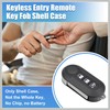 RATCHROLL 3 Buttons Keyless Entry Remote Key Fob Shell Case