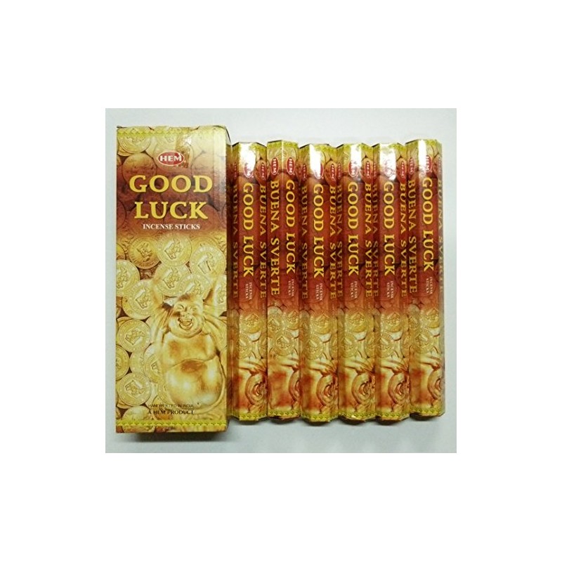 HEM Incense Stick Hexa Pack Good Luck Incense, Hexagonal (20