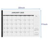Large Desk Calendar 2025-2026,18 Months Jan 2025 - Jun 2026,22"