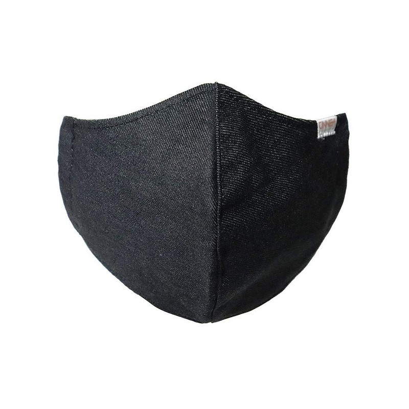 CINNEA® Jeans Adjustable Mouth Guard Mask Dark Denim Black 2