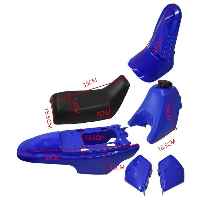 labwork Plastic Mudguard Body Kit with Seat Gas Tank Replacement