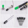 sourcing map 50pcs 8mm Rubber End Caps Cover PVC Vinyl