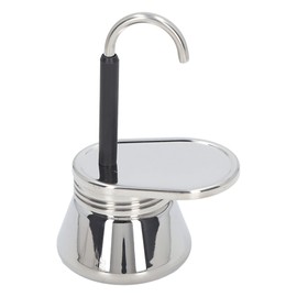 Tomotato 1 Cup Single Spout Mocha Pot, 1.7oz/50ml Stainless Steel Espresso Maker Coffee Pot Mini Stovetop Italian Coffee Maker for Home Outdoor Parties Travel Camping
