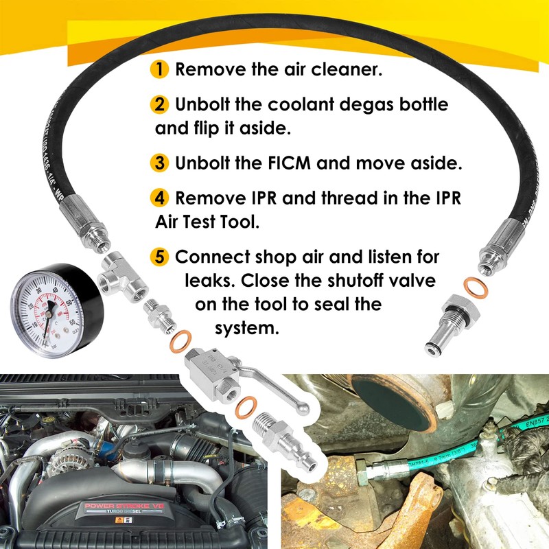 Upgrade 6.0L-7.3L Powerstroke Disel High Pressure Oil System IPR Air