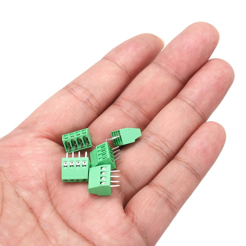 sourcing map 30PCS 4-Pin PCB Mount Screw Terminal Block Connectors