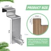 CODIRATO 4 PCS Over Door Hooks Stainless Steel Reversible Hooks