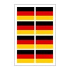 Generisch Set of 8 Germany Flag Stickers | Sticker Germany