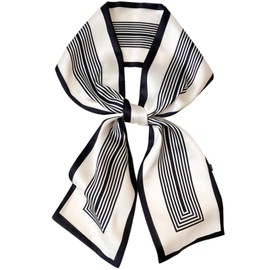 kcctoo 59” Long Silk Like Head Scarf Women's Fashion Square Neck Satin Scarfs for Bag Hair Scarves Gift 59 * 5.9”