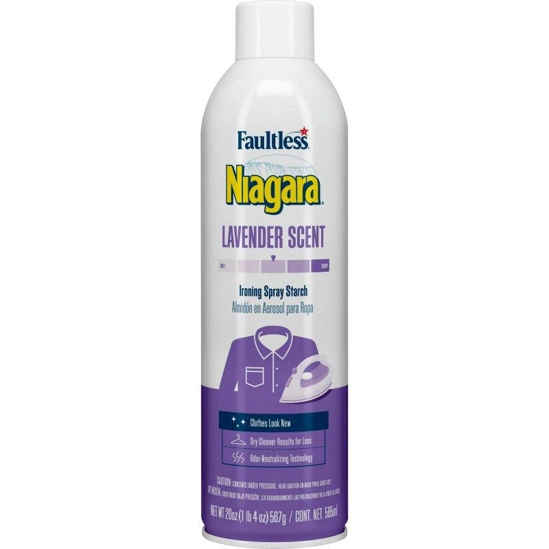 Niagara Faultless Niagara Lavender Scent Ironing Spray Starch 20 oz