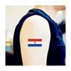 Womaha 30 Sheets Paraguay Flag Temporary Tattoos for Kids Adults
