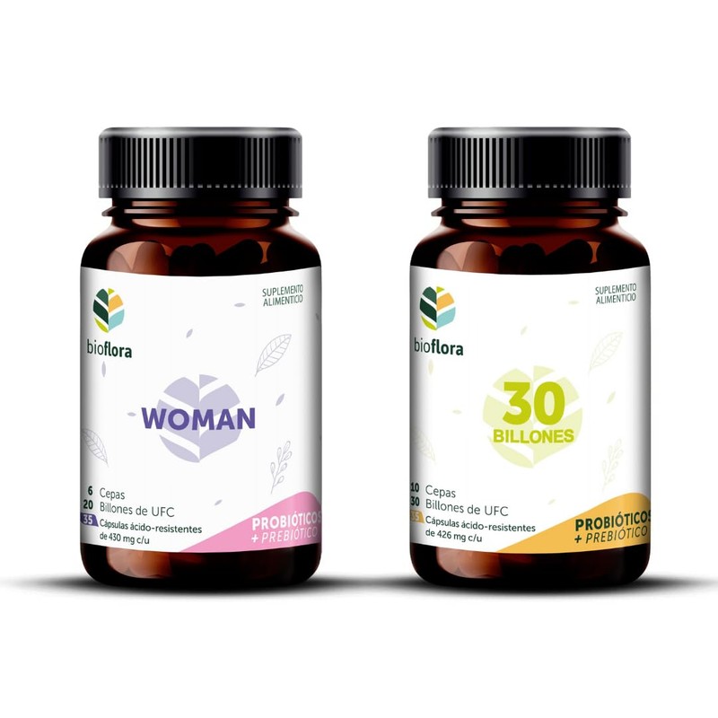 Pack Probióticos BIOFLORA Woman y 30 Billones Para la Mujer