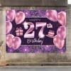 PAKBOOM Happy 27th Birthday Banner Backdrop - 27 Birthday Party