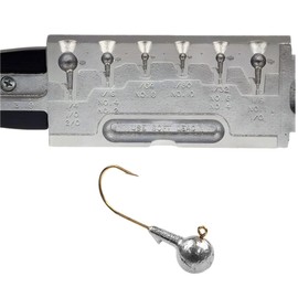 Do It Mold Round Head Jig 1/80, 1/64, 1/32, 1/16, 1/8, 1/4 Oz Do it Mold (3119) RVB-SM2 Cavities 6 Total