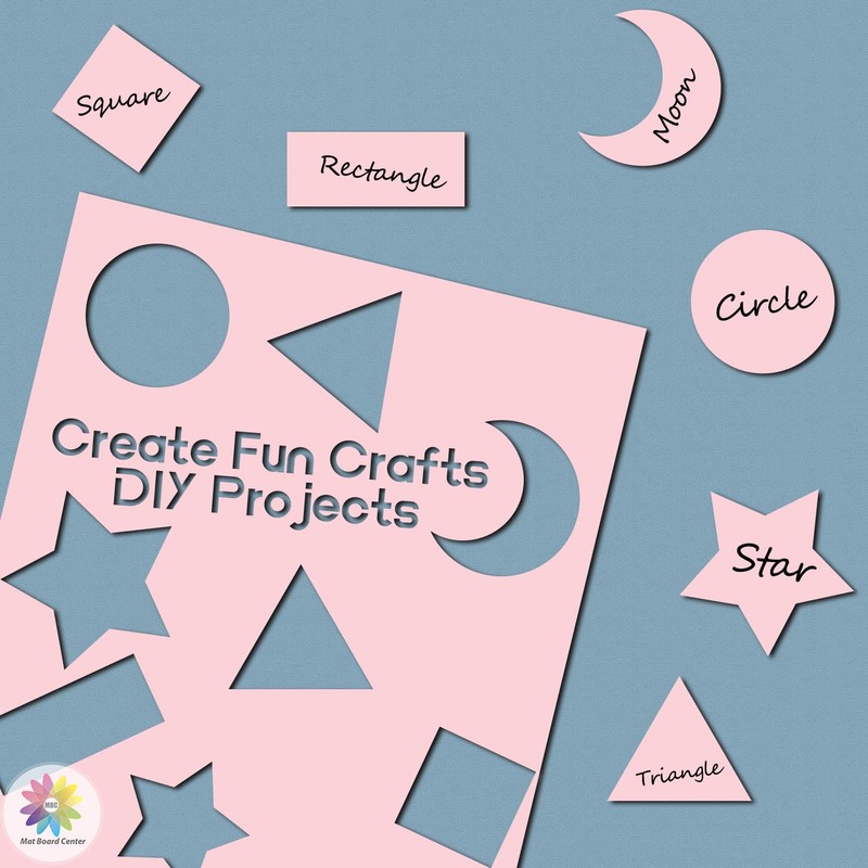 Mat Board Center, 10-Pack 8x10 Mixed Color Uncut Mat Boards/Backing