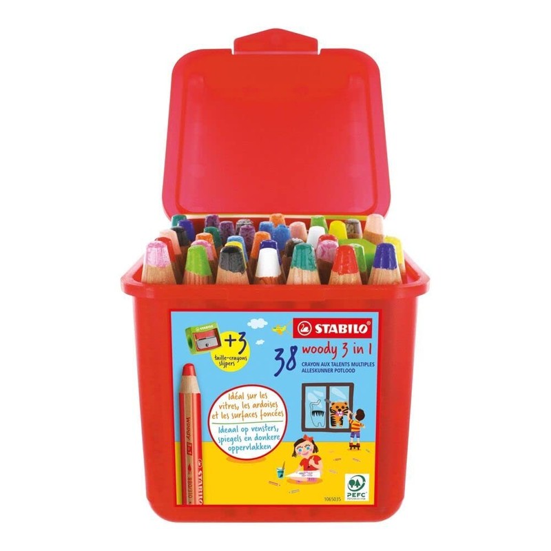 Multi-Talented Pencil - STABILO Woody 3 in 1 - Pack