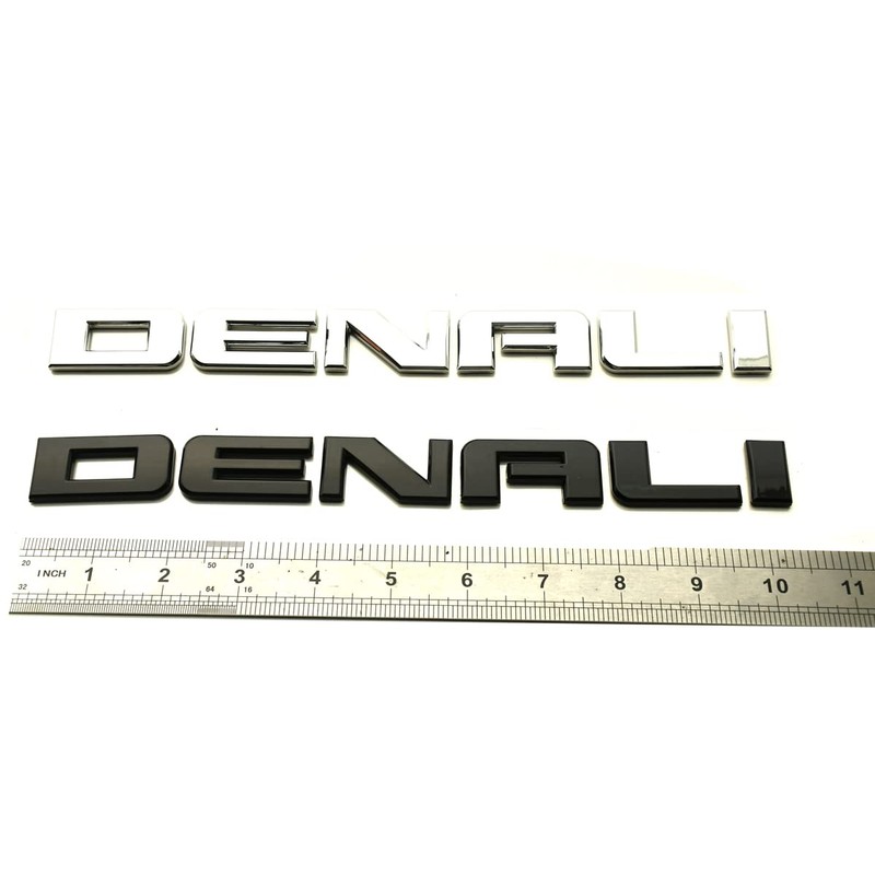 3pcs Denali Nameplate Emblems Badge Replacement for Gm 07-16 Yukon