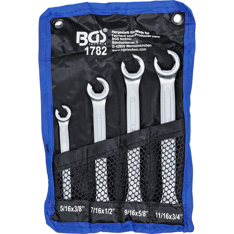 BGS 1782 Open Ring Spanner Set, Offset, Inch Sizes, Set