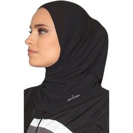 Stretch Sports Hijab - Athletic & Workout Hijab for Modest Islamic Gym Workout - Colour: Navy Blue