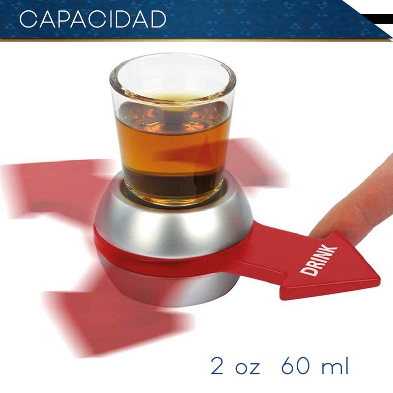 CHIC-FANTASY Spin Shot Juego De Beber Ruleta De Bebidas Bebe