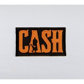 Johnny CASH Patch Iron/Sew on Outlaw Country Music Patch Embroidered Haggard