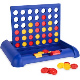 VOAOV Juego de Mesa, Juego Cuatro En Línea para Niños, Juego de Estrategia para Adultos y Niños, Set Juegos de Mesa Clásicos Juegos para Niños A Partir de 5 Años