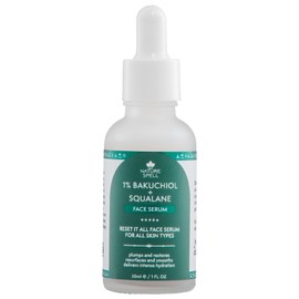 Nature Spell Retinol Face Serum, Reduces Fine Lines & Wrinkles, Infused with 1% Bakuchiol & Squalane, Vegan, 30ml