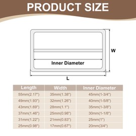 sourcing map 8Pcs 1" Metal Slider Buckles, Flat Tri-Glide Button Fasteners, Adjustable Webbing Strap Adjuster Keeper for Leathercraft Bag Belt Bags DIY Accessories, Silver