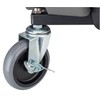 Powerbuilt Rolling Work Seat Brake Stool with 4-inch Rubber Lockable