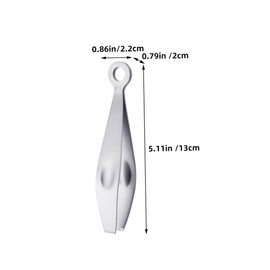 Vaguelly 2Pcs Metal Chicken Tweezers Compact Reusable Tweezers for Hair Removal From Goose Chicks Effortless Plume Removal Lightweight Design for Home Use