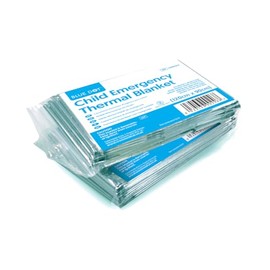 Generic Blue Dots Child Emergency Thermal Foil Blanket – hypothermia Prevention – Used to keep Injured & shocked Patients Warm