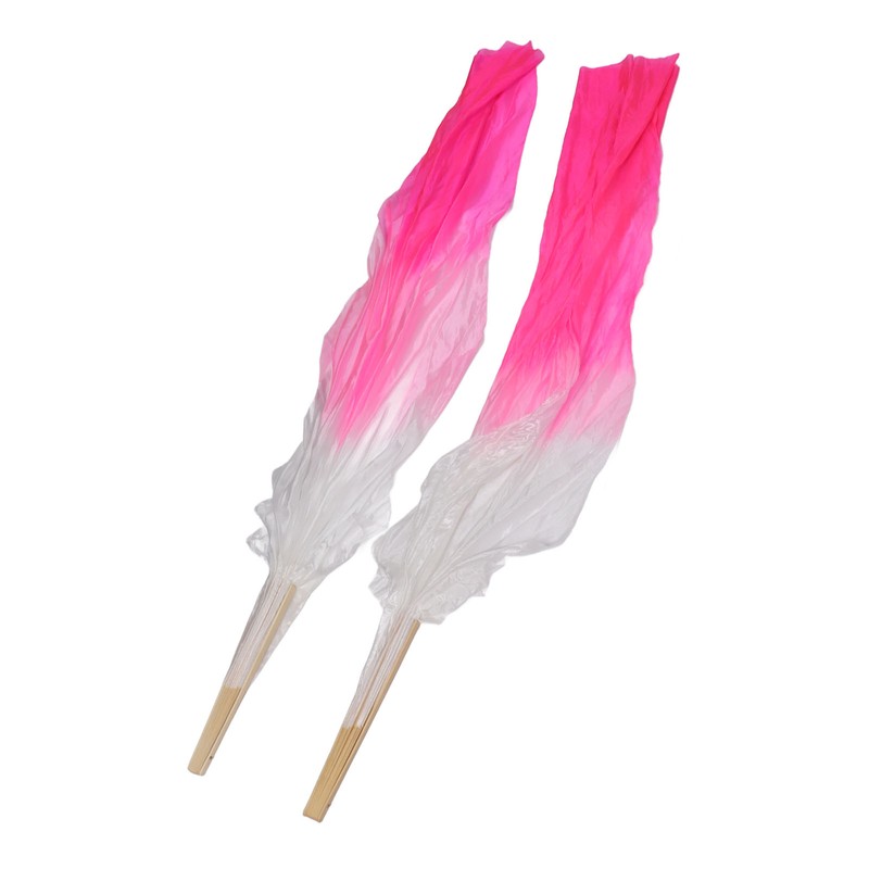 1 Pair Long Dance Fan Soft Beautiful Classical Dancing Fan