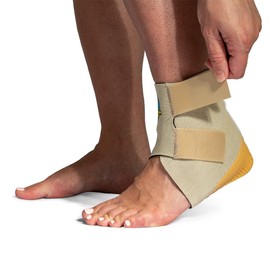 Tuli’s Cheetah Heel Cup with Compression Sleeve, Barefoot Protection for Adults with Plantar Fasciitis, One Size Fits All