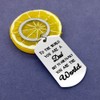 Father's Gift Keyring Keychain To the World You Are a