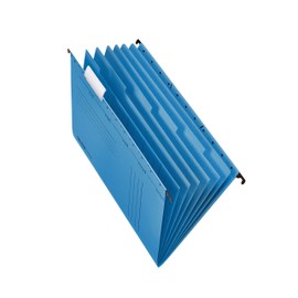 Falken Solution and Personnel Folder UniReg, Made in Germany, Made of recycled cardboard for DIN A4 open on the side blue Blue Angel Personal file Personal binder for the loose sheet tray