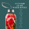 Kitchen Lux 32 oz Glass Water Bottle Set of 4