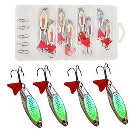ELBFANG Blinker Fishing Set | Spinner Fishing Lure Spoons for Trout | Pike & Perch Bait