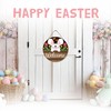 10" Happy Easter Wooden Hanging Sign - Welcome - Easter