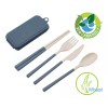 Lecute Cubiertos Cuchara Tenedor Cuchillo Portatil Ecologicos Trigo
