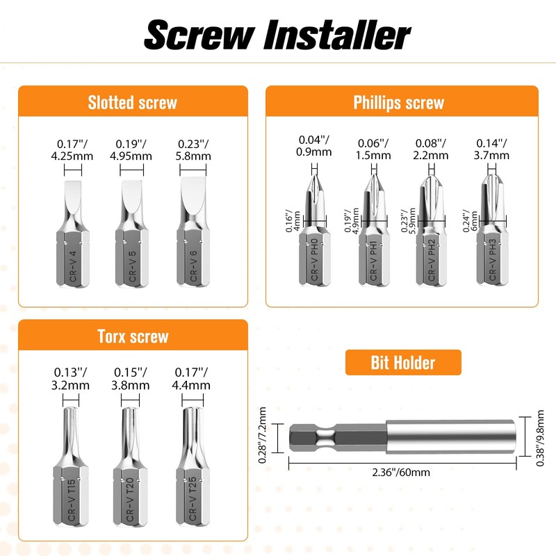 Nuovoware Damaged Screw Extractor Set, Upgraded 33 PCS Easy Out