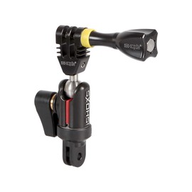 iSHOXS Swivel Module with Aluminium ProFork, Aluminium Mini Xtension with Ball Joint, Suitable for GoPro, Rollei, Sony and Compatible ActionCams