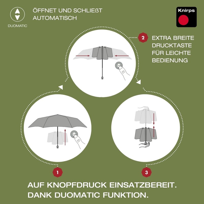 Knirps Horizon Duomatic Umbrella, black