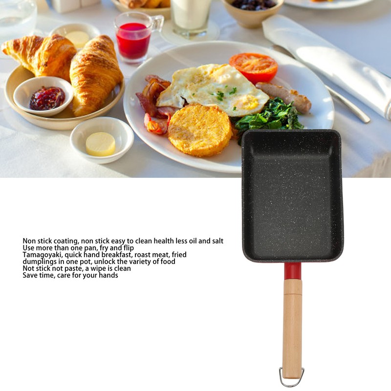 Tamagoyaki Japanese Omelette Pan Home Mini Nonstick Pan Multifunctional Pan
