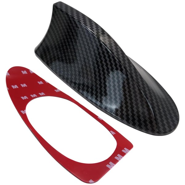 Car Shark Fin Antenna Aerial Cover Carbon Fiber Fits for