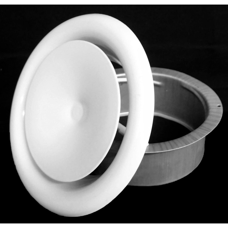 5" Round Air Vent Supply Grille with Sponge Gasket and