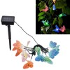 Solar Light String 12 LED IP44 Waterproof Colorful Butterflies Lamp